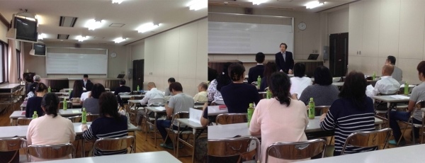 平成27年6月27日　同窓会総会を音楽科湖声ホ-ル理論室にて開催しました。